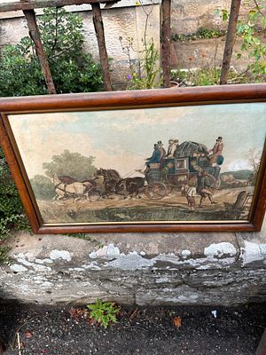 Pair of Prints in the manner of by William Joseph Shayer. This is a framed print titled The 