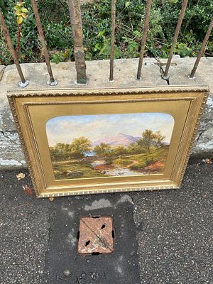 Original Painting. Etching of the Lady of the woods, by John MacWhirter