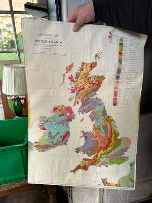 Geological Map. Would look beautiful framed. 
Measures 
W 59cm 
H 84cm