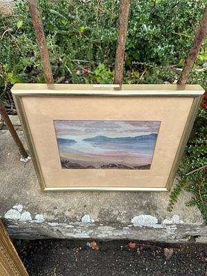 Watercolour. "Sunset at Horgabost" by K.A. Wylie