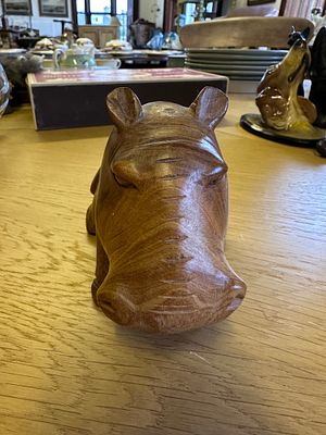 Wooden Hippopotamus