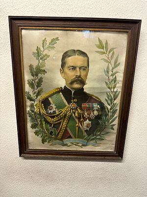 Coloured print of Lord Kitchener. The Avenger Lord Kitchener of Khartoum, of 