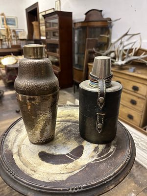 East Germany drinking flask and cocktail shaker