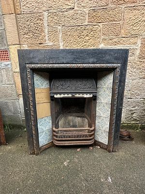 Cast Iron Fireplace. Measures 91cm * 99cm