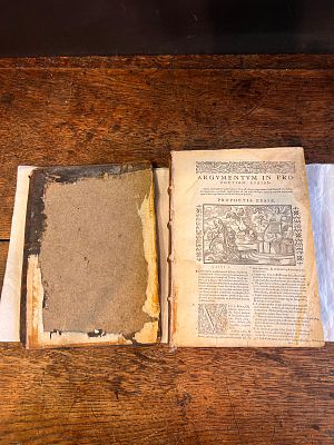 1578 commentary on the Old Testament Prophets and also a New Testament commentary. Printed 1578 