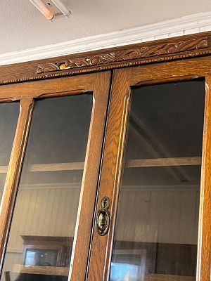 1930s Floor Book Cabinet with Doors. Measures W 108cm x D 30cm x H 120cm