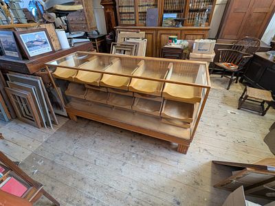 1930s Haberdashery Unit. Beautiful piece that came out of an Inverness Gentleman Outfitters. 