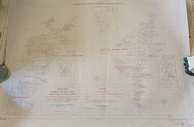 Ordnance Survey Administrative Areas Diagram for Orkney Islands and Shetland Islands. It 
