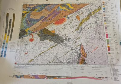 Geological Survey of Scotland's Sheet 15, depicting the Sanquhar district. Solid and Drift 