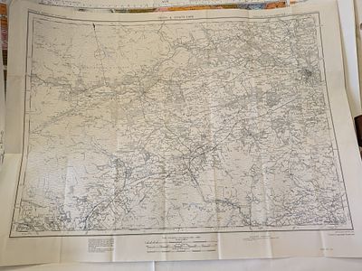 vintage Ordnance Survey map or Perth & Strathearn. Old topographic map published by Ordnance 