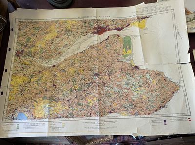 vintage Ordnance Survey map for Land Use - Dundee and St. Andrews . Item Type: One-inch to 