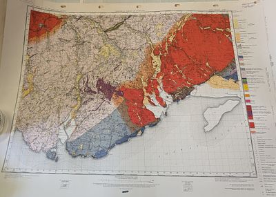 vintage geological survey map titled "Kirkcudbright". Map Coverage: The map details the 