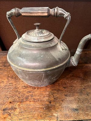 Victorian Copper Tea pot. Understood to have come from Colonial India, where the family who 