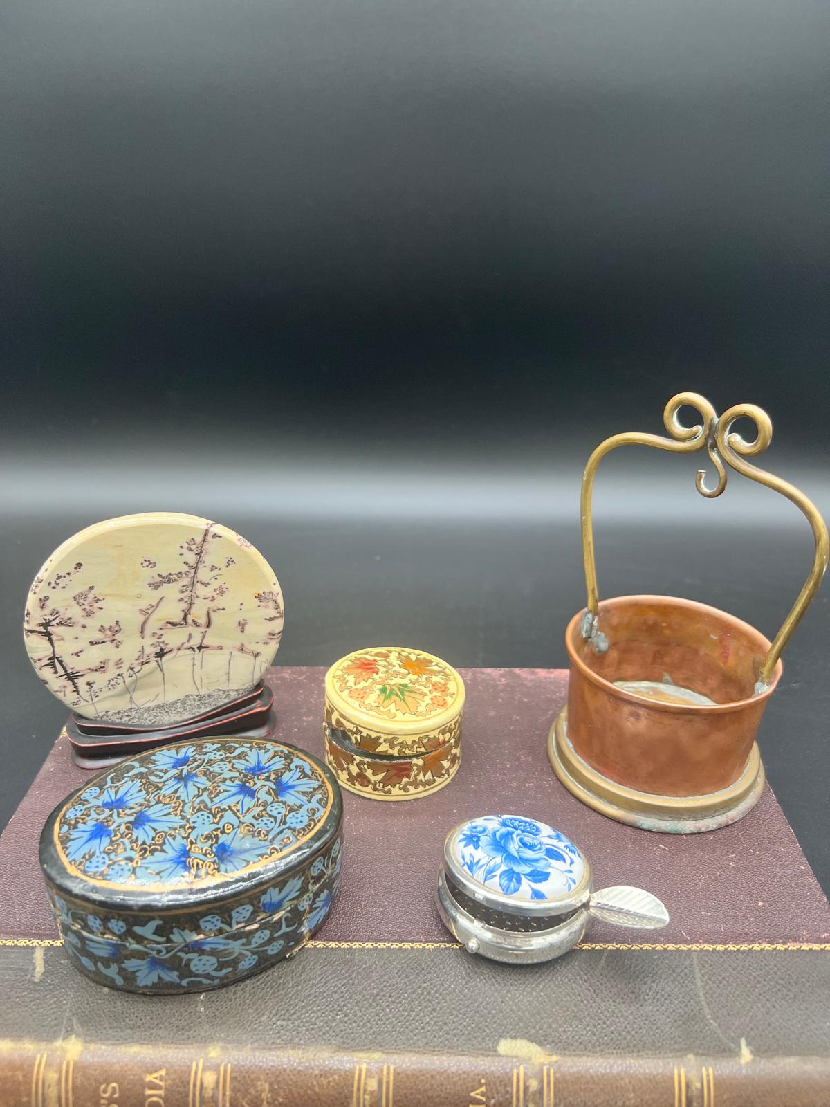 An Assortment of Decorative Objects and Trinket Boxes