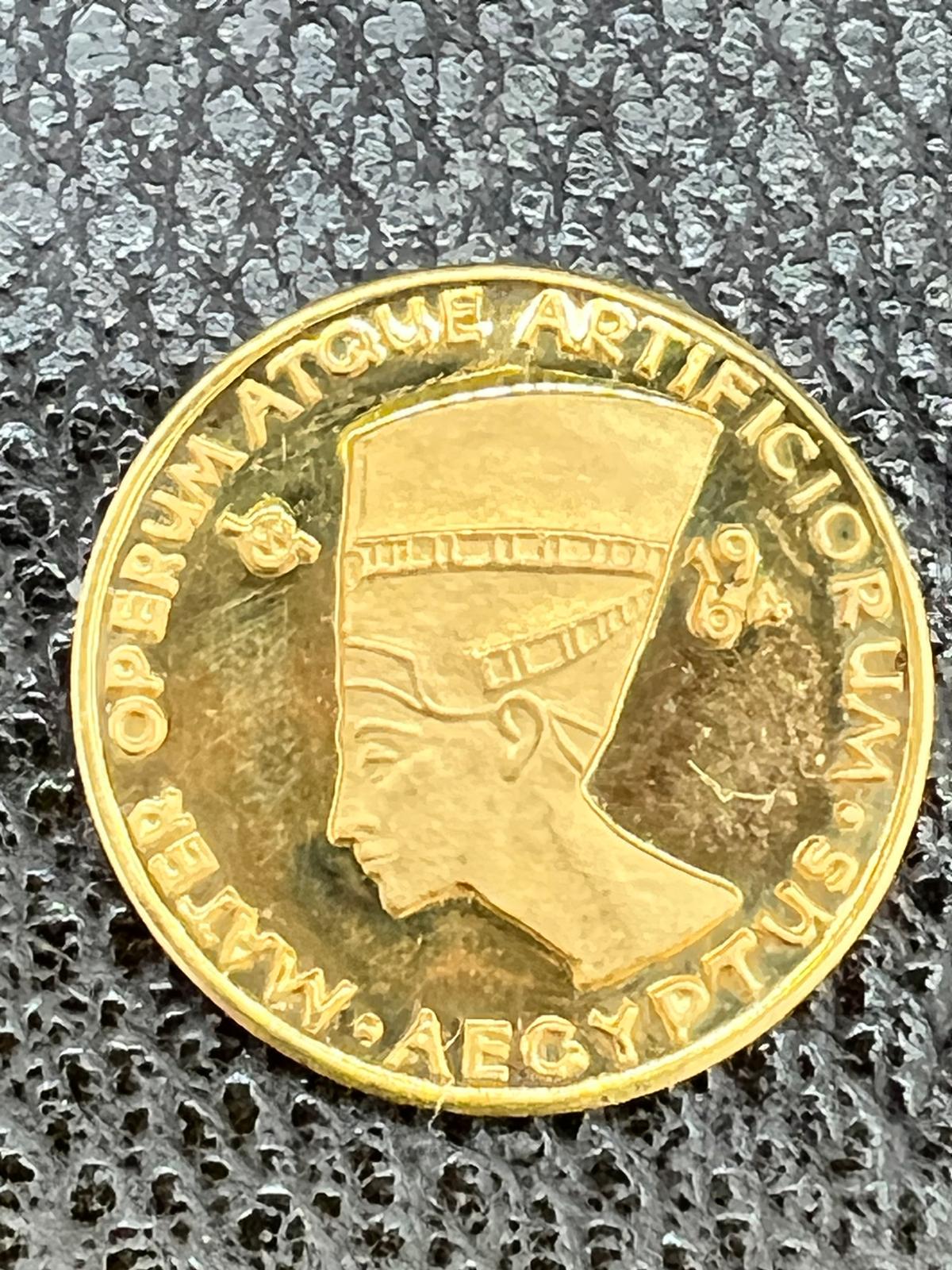 Egypt 1964 Aureus Magnus 1/2 Ducat Gold Medal