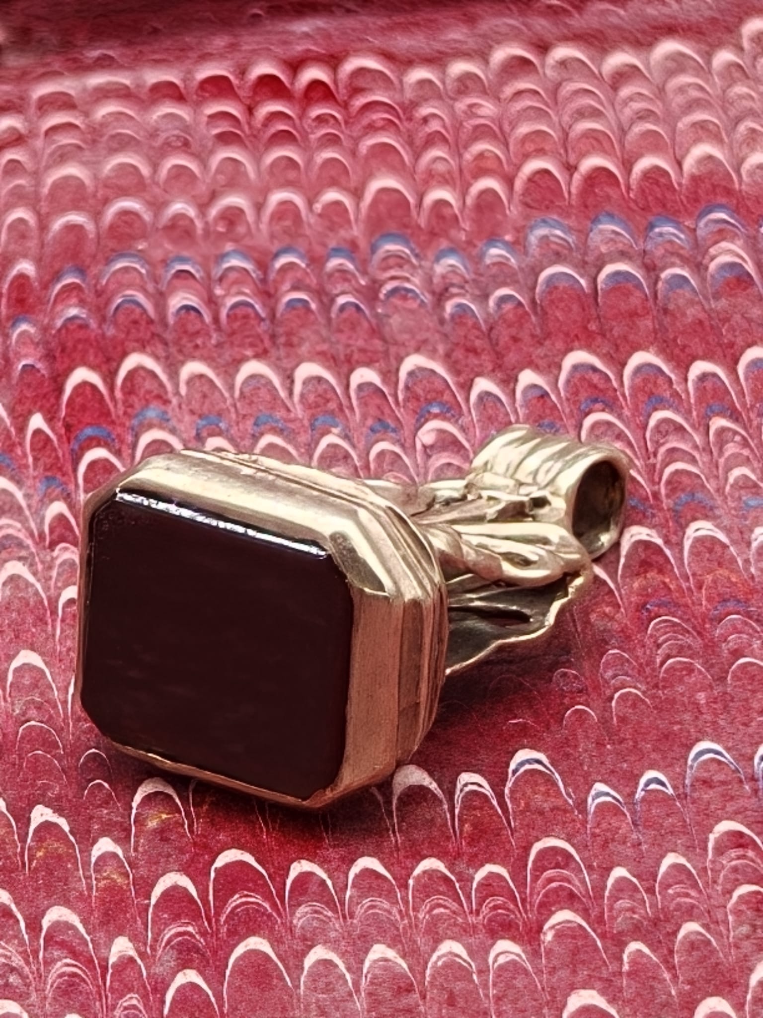 Victorian Gold and Carnelian Fob Seal Pendant