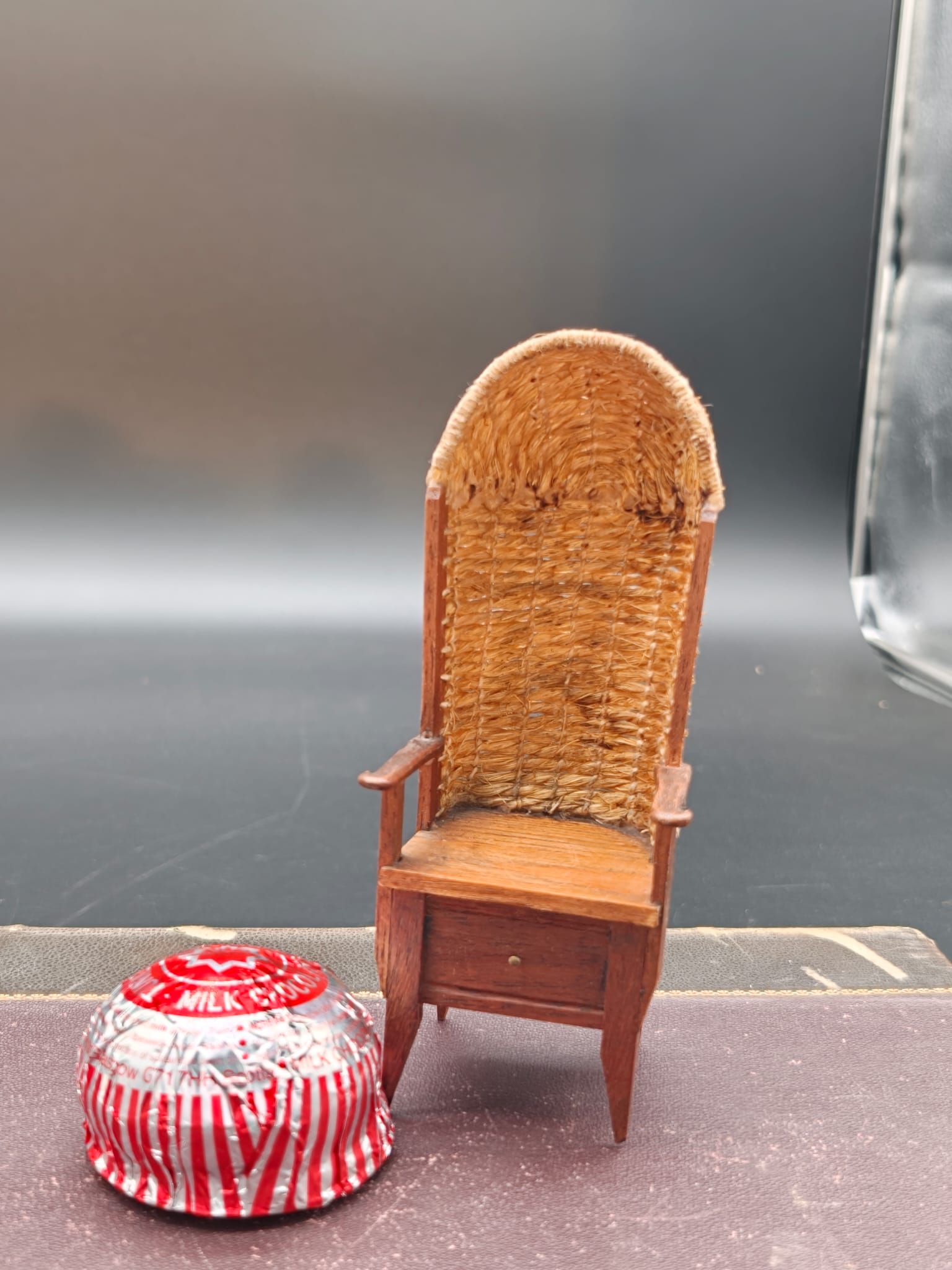 Miniature Hooded Orkney Chair with Functional Base Drawer