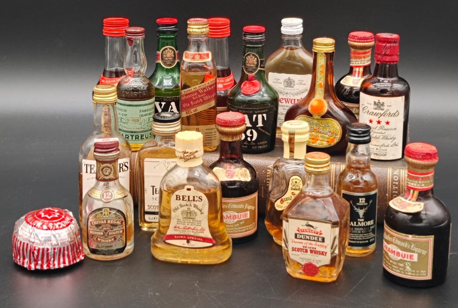 Collection of Seventeen Vintage Miniature Liquor Bottles
