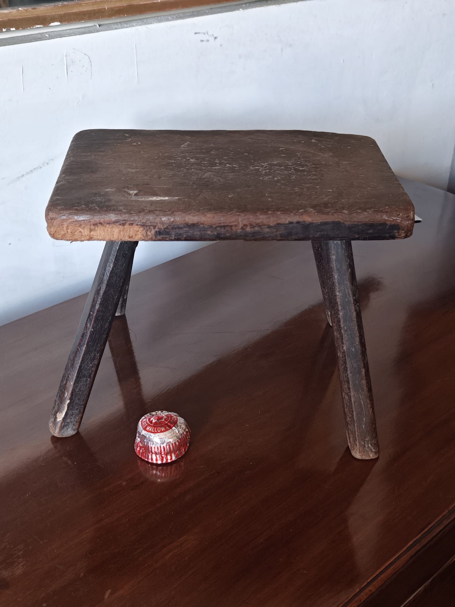 Primitive Rectangular Milking Stool