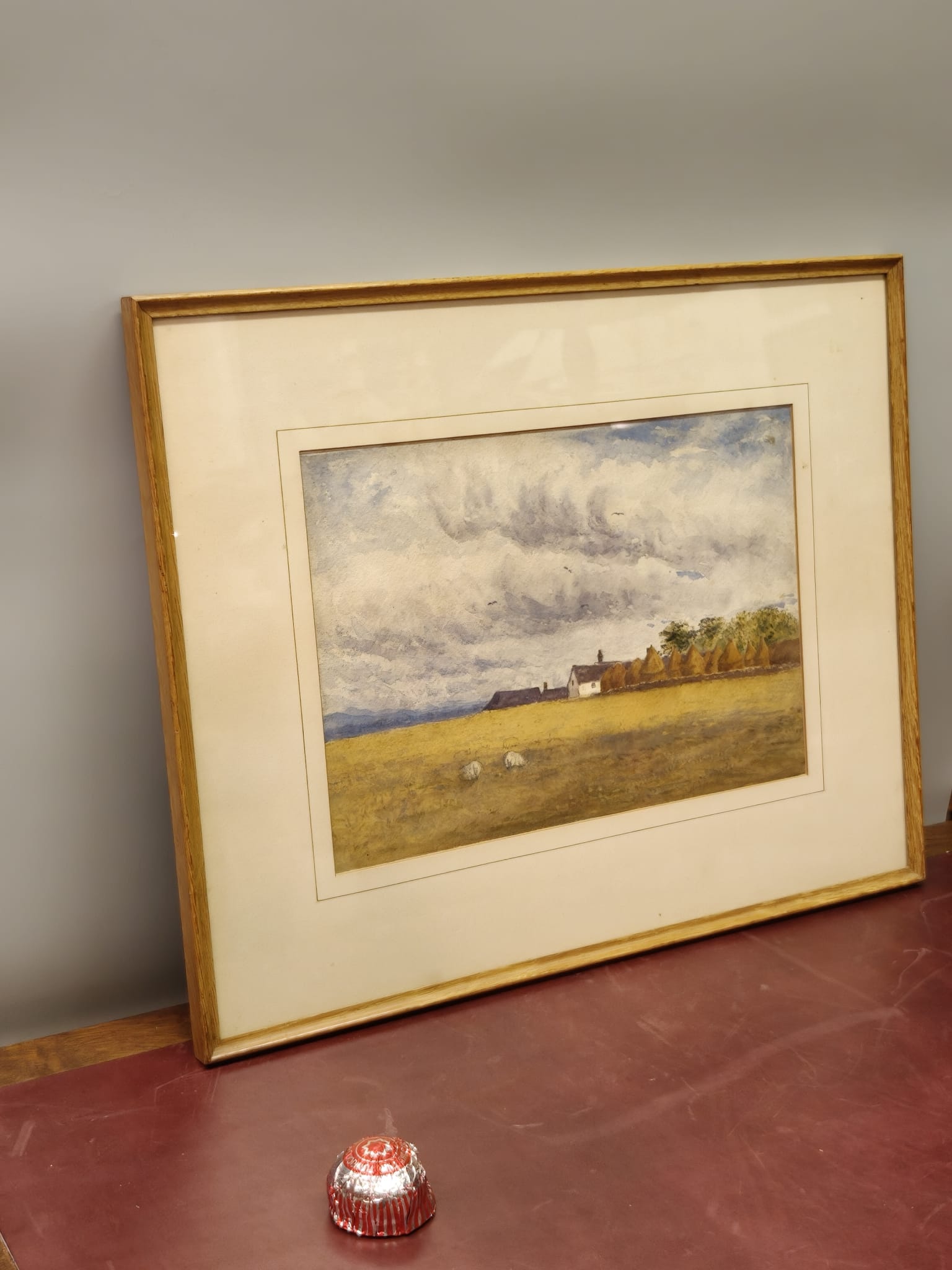 British School, Early 20th Century, Rural Landscape with Farmstead and Sheep