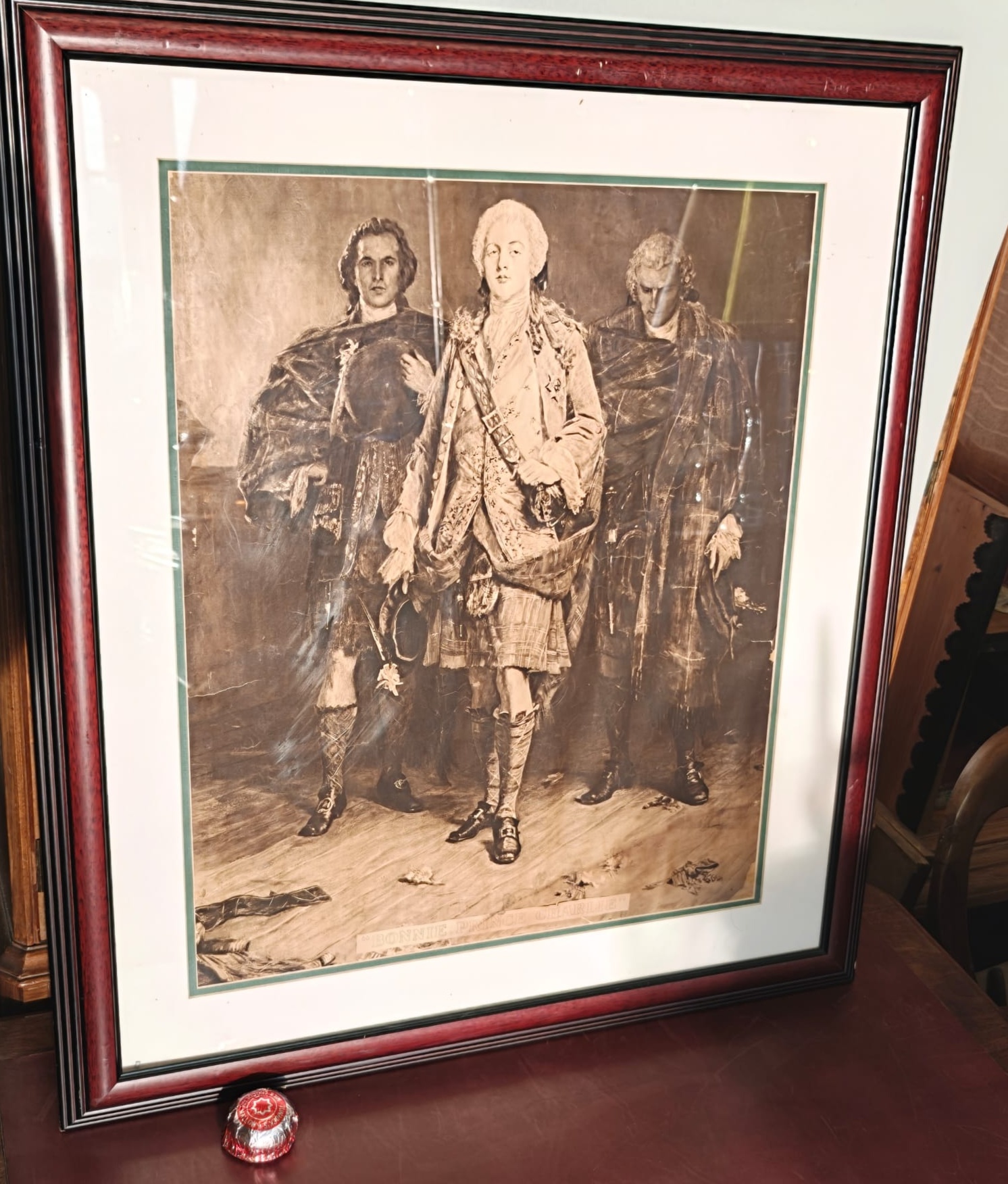 After John Pettie, Bonnie Prince Charlie, Monochrome Reproduction Print