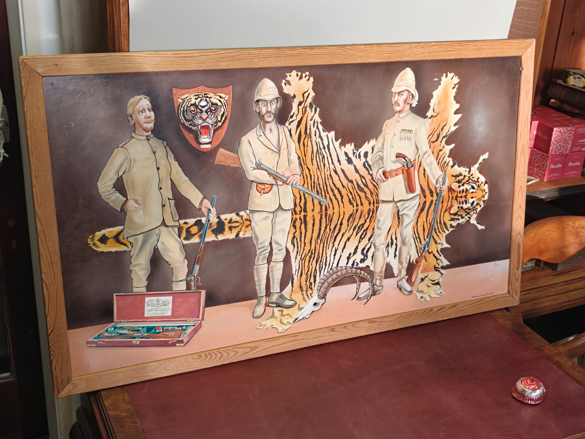 Dennis Knight (20th Century), Colonial Hunting Scene, 1977