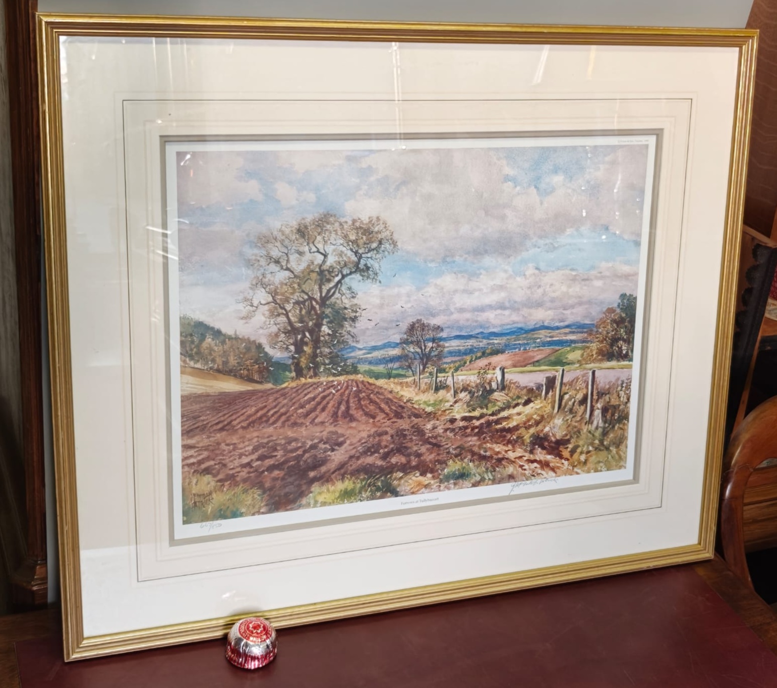 James McIntosh Patrick Furrows at Tullybaccart Signed Limited Edition Photolithograph