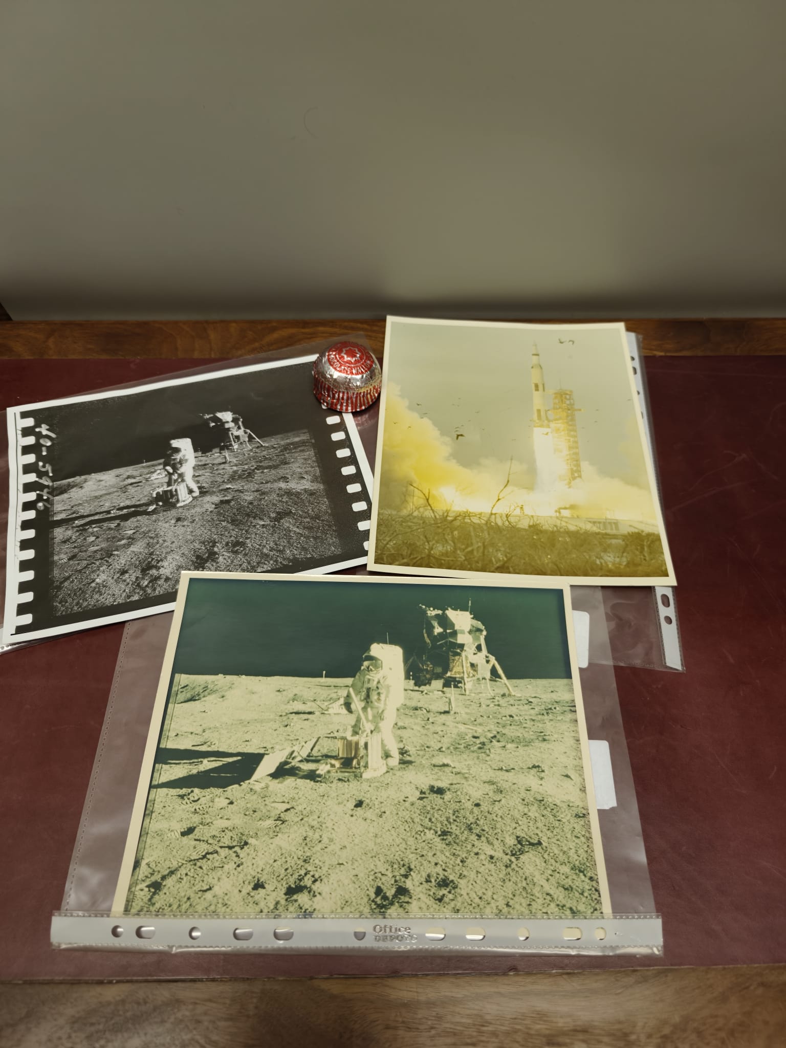 A Group of Vintage NASA Apollo Mission Photographs and Press Release