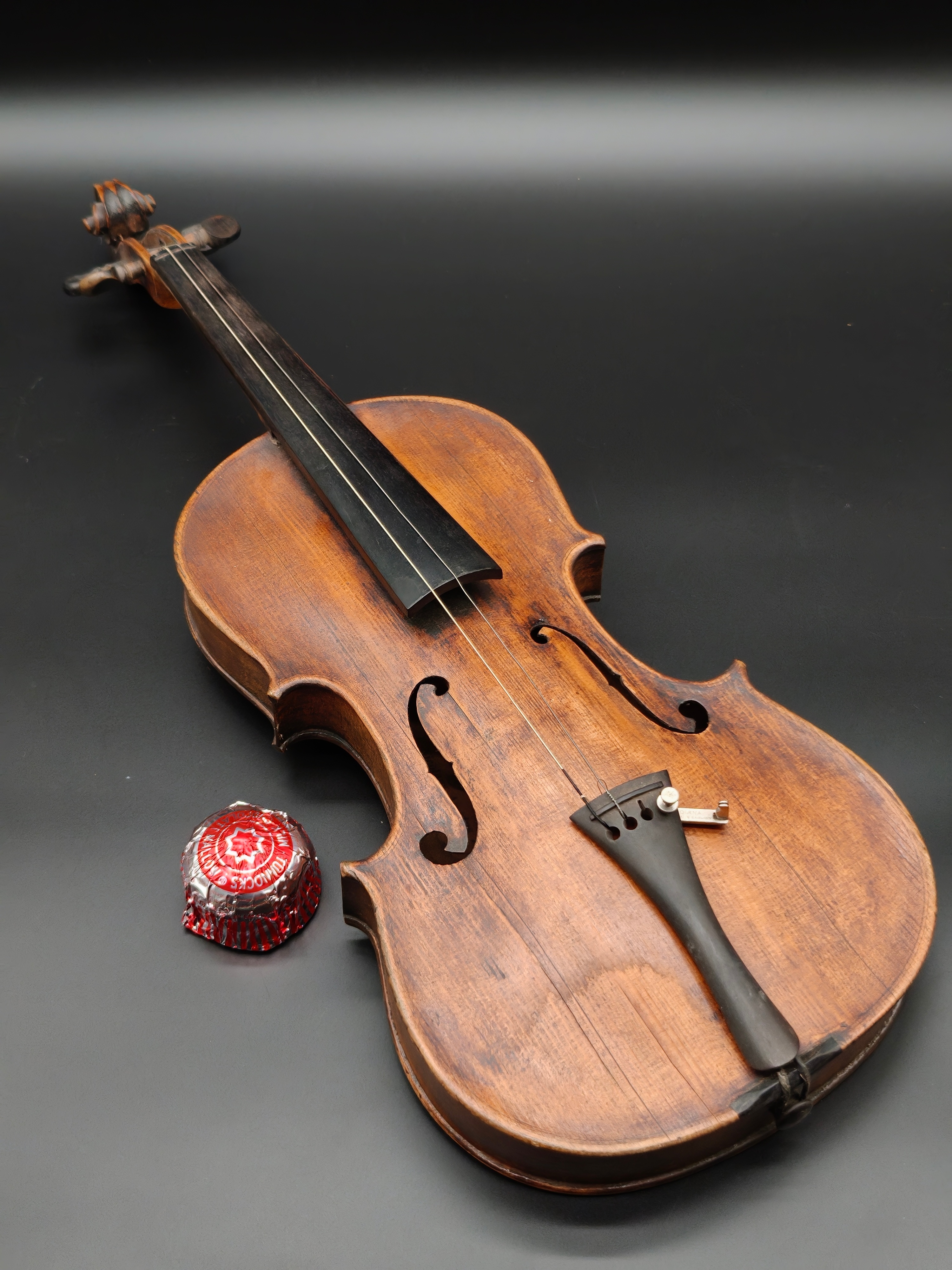 An Early 20th Century London Silver Mounted Maple and Spruce Violin