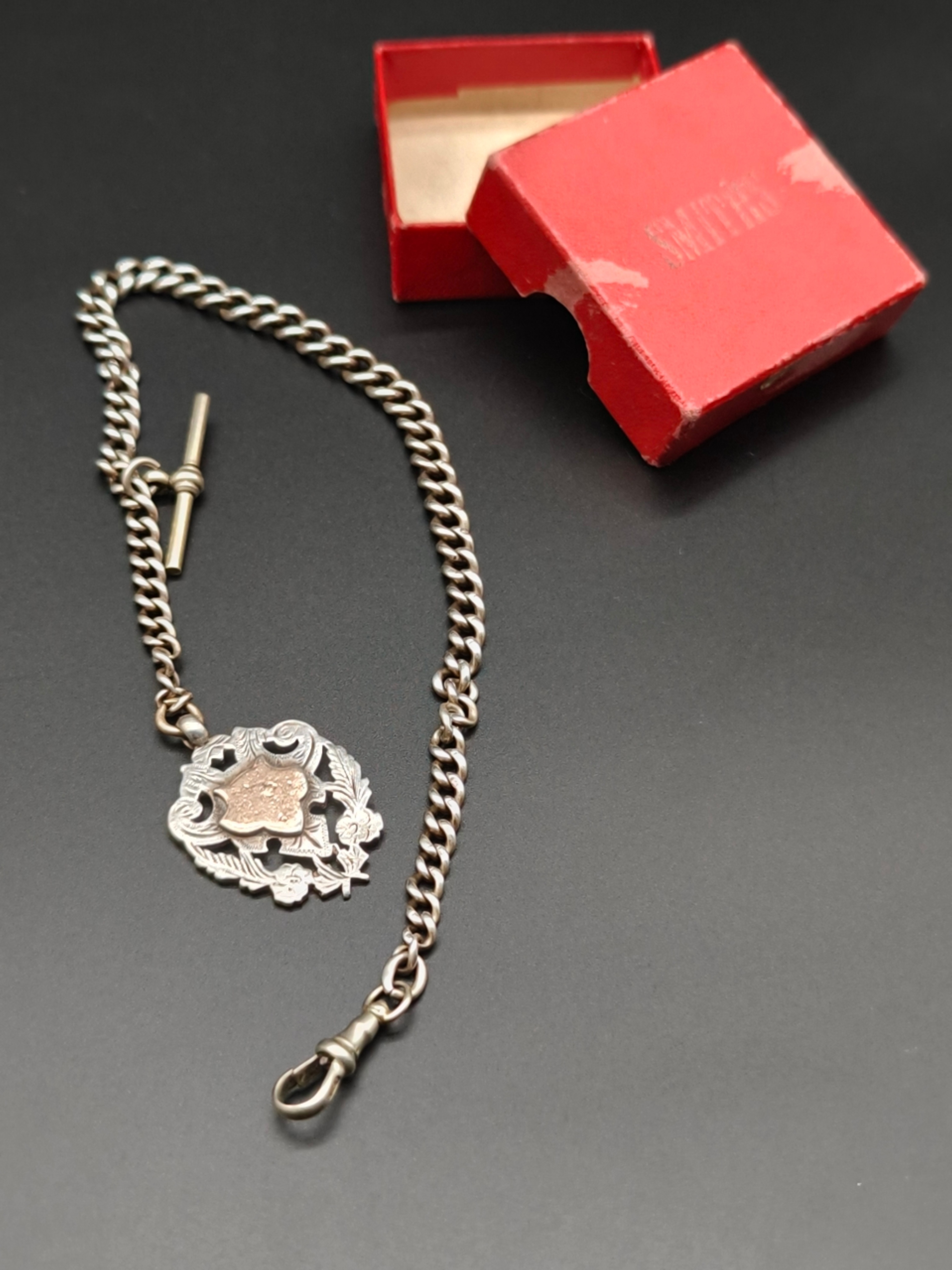 1926 Birmingham Sterling Silver Albert Watch Chain