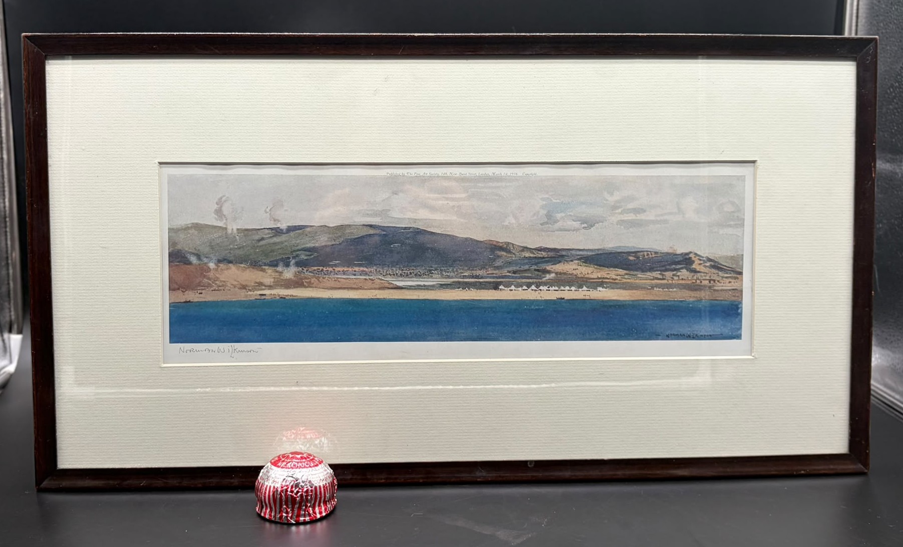 1916 Norman Wilkinson Color Lithograph of Gallipoli