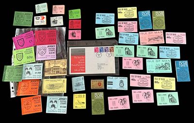 Collection of vintage Mint stamp booklets from Isle of Man and Jersey complete with stamps and 