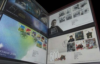 FDC Collection (268) from 2000 to 2016 of stamps and mini sheets in 4 FDC binders