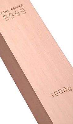 5 x 1kg Copper Bullion Bars