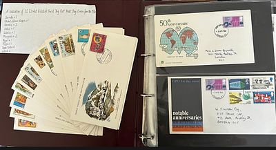 Large quantity of FDC's, mainly GB with stamps from KGVI to QEII noted in albums from ex dealer 
