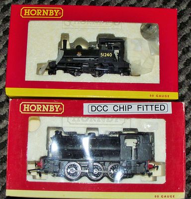 Two Hornby OO Gauge British Railways 0-6-0 Tank Locomotives, one DCC Fitted. A pair of Hornby OO 