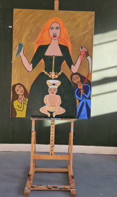 Hurrem Sultan I - Original Acrylic painting on Canvas. Description : This painting was inspired 