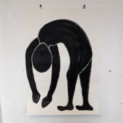 In honour of Pete VI - Original artwork Painting in acrylic on paper signed. Description : Pete 
