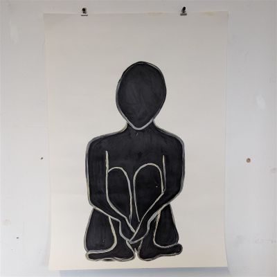 In honour of Peter IX - Original artwork Painting in acrylic on paper signed by Chinwe Russell. 