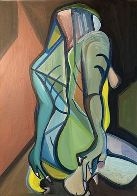 Seductive By Carly Roach Oil on Canvas 2023. Wiltshire , England 45cm x62 cm This was painted as 