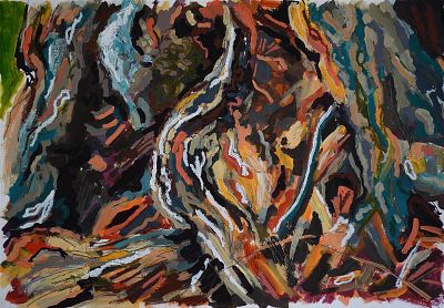 Conjunction 31 By Pete Collins Mixed Media on 300GSM paper 2024. Witney, Oxfordshire 59.4 x 84.1 