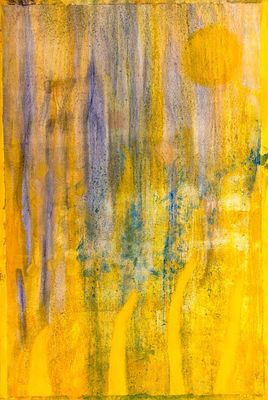 Beyond the Horizon By Rubica von Streng Oil on Japanese paper, handmade wooden frames, museum. Be 