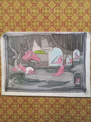 Reflection Like Drowning With A Wave By Dante S Final Created in 201X Marker Artwork Not Signed