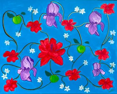 EDEN By Christie Created in 2025 Acrylic on canvas. Artwork Signed. SHIPS FROM THE ARTIST'S 