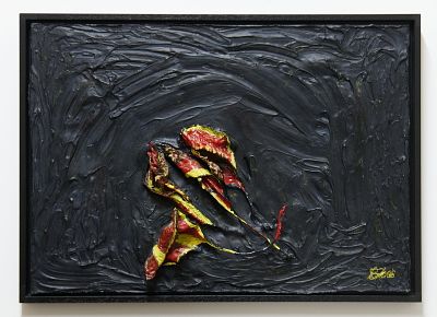 UG By Eunice Bossman-Okai Created in 2022 Acrylic on wood Artwork Signed. SHIPS FROM THE 
