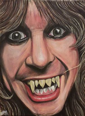 Ozzy 82 By Shane Owen Created in 2024 Acrylic and Matt paint on canvas Artwork Signed. SHIPS 