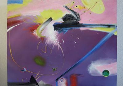 no titel By eskild beck Created in 1998 oil on canvas Artwork Signed. SHIPS FROM THE ARTIST'S 