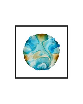 Milena Makani Symbal Acrylic, watercolor and ink on mineral stone sheet 2024 London, UK. SHIPS 