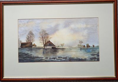 Dziuginta Didziokaite HOMESTEAD Watercolours 2017 Spalding, UK. SHIPS FROM Spalding, UK The 