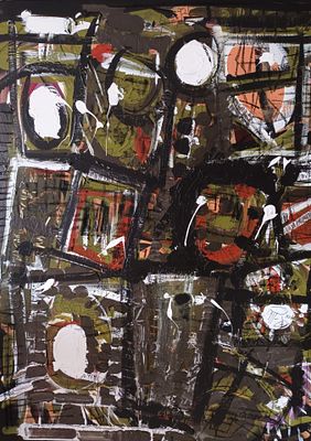 Sylvie Gral Black Square Acrylic on canvas 2022 London. SHIPS FROM London This evocative artwork 